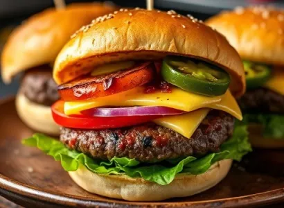 Cheeseburgers épicés à l'avocat