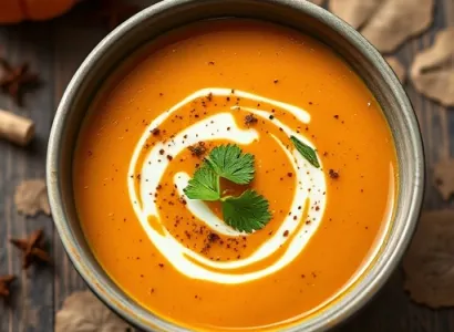 Potage de citrouille épicé