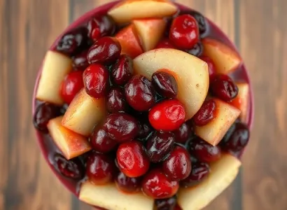 Compote de cranberries et pommes