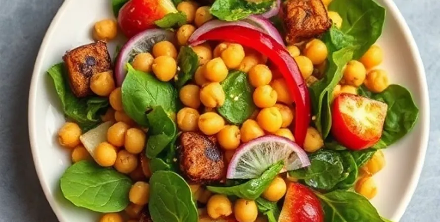 Salade de pois chiches et kumara