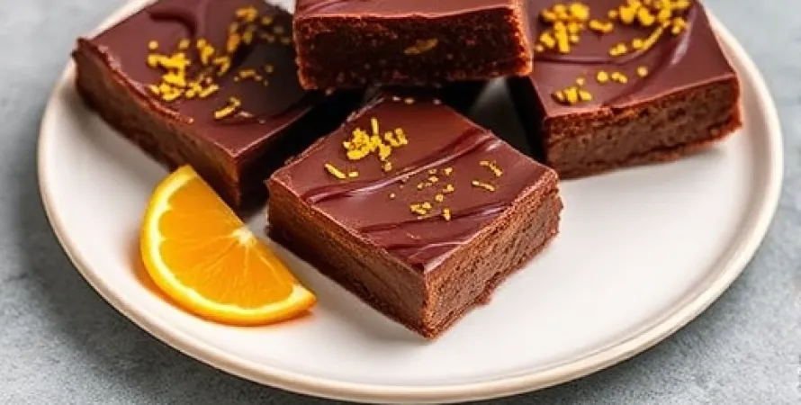 Barres chocolat aux oranges