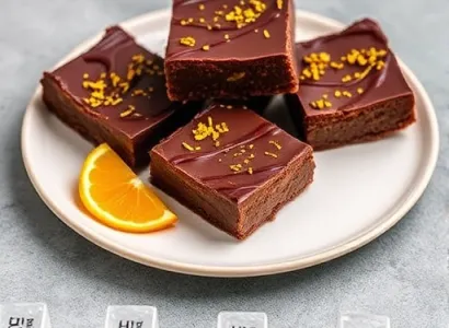 Barres chocolat aux oranges