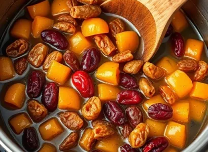 Chutney d'abricot et de canneberge