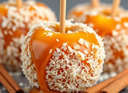 Pommes caramélisées au coco