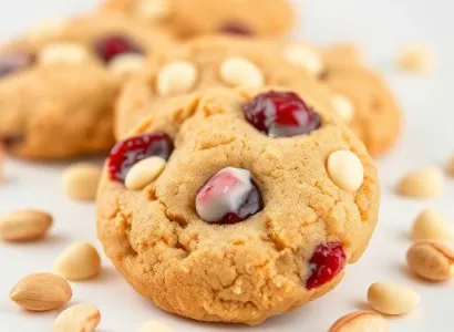 Biscuits aux cerises et chocolat blanc