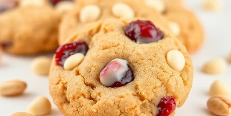 Biscuits aux cerises et chocolat blanc