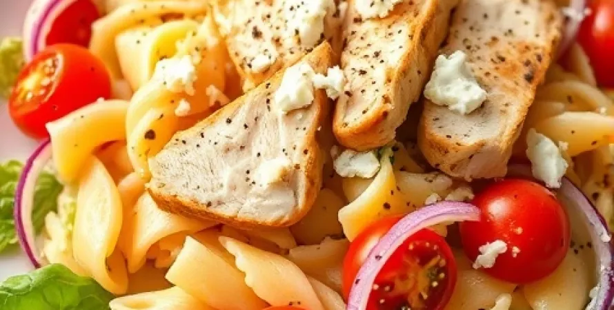 Salade de pâtes rotini au poulet