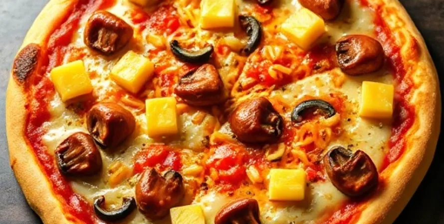 Pizza au poulet BBQ