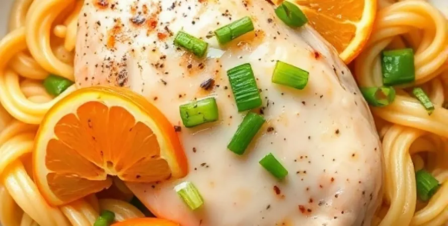 Poulet au four à l'orange
