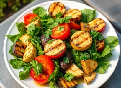 Salade de légumes grillés