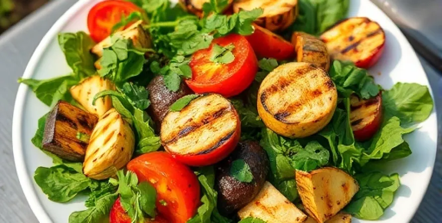 Salade de légumes grillés