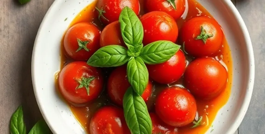 Tomates au Basilic