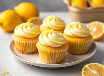 Cupcakes au citron végétaliens