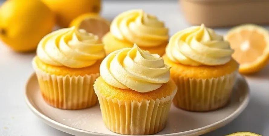 Cupcakes au citron végétaliens
