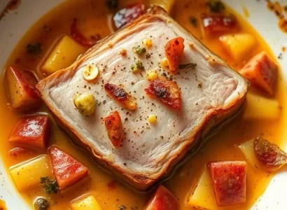 Filet de porc au chutney de mangue
