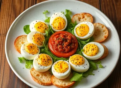 Salade d'oeufs à la poivronne