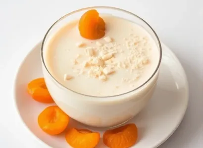 Pudding aux abricots et noix de coco