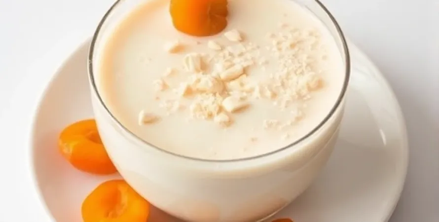 Pudding aux abricots et noix de coco