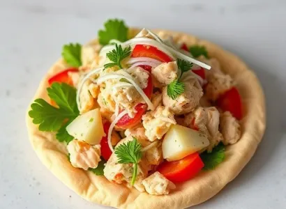 Salade de thon à la pita