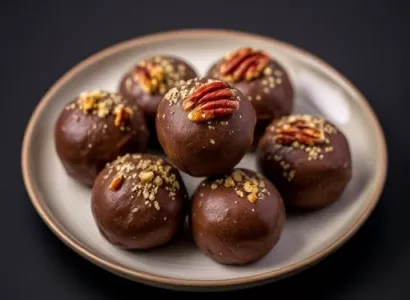 Boules de noix de pecan au chocolat
