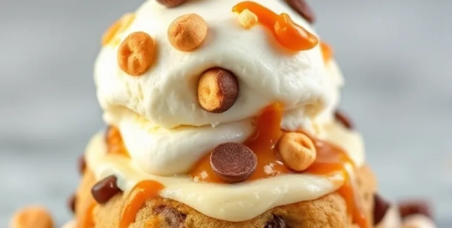 Pizza cookie rocky road