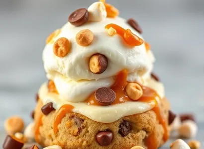 Pizza cookie rocky road