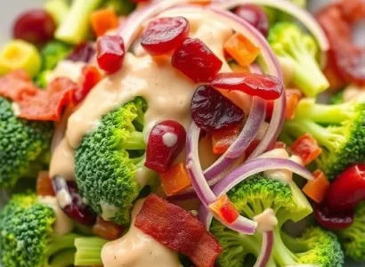 Salade de brocolis aux lardons