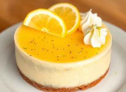 Cheesecake aux citrons et aux graines de pavot