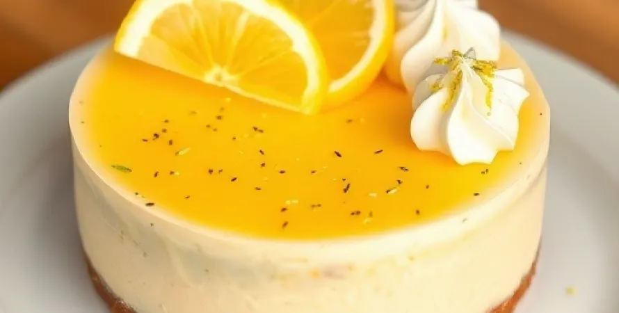 Cheesecake aux citrons et aux graines de pavot