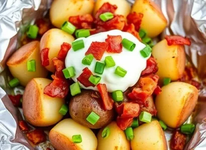 Pommes de terre rôties au bacon