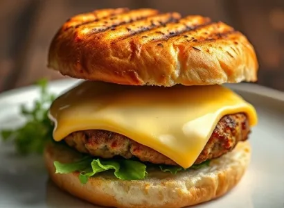 Pattie de dinde au fromage