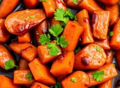 Carottes glacées au vinaigre balsamique
