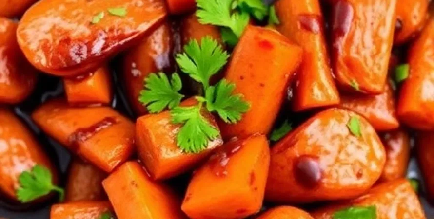 Carottes glacées au vinaigre balsamique