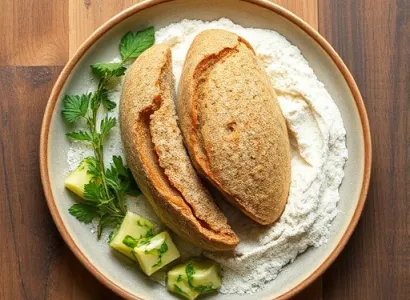 Pain au courgette et herbes