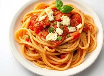 Linguine au fromage rondele