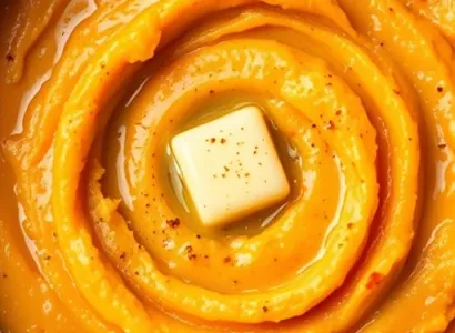 Purée d'igname au four