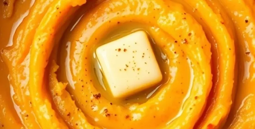 Purée d'igname au four