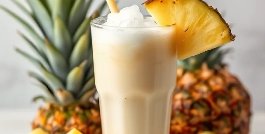 Boisson tropicale à la noix de coco