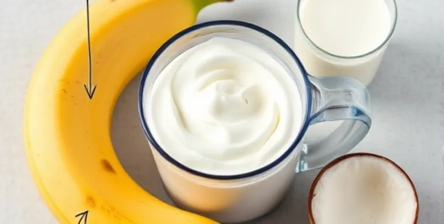 Semifreddo à la banane et au coco