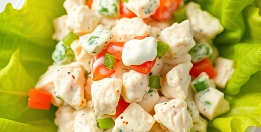 Salade de poulet crémeuse