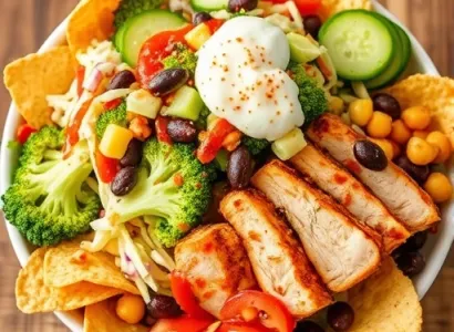 Salade de poulet aux tacos