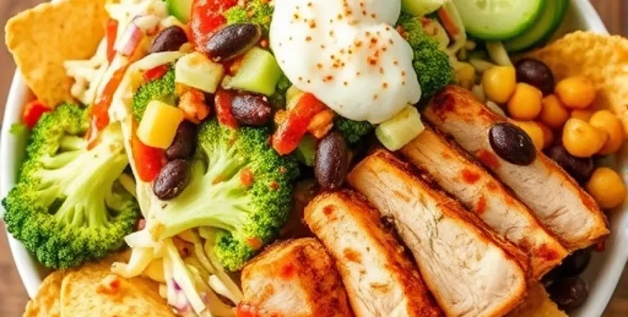 Salade de poulet aux tacos