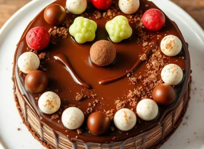 Gâteau au chocolat et à la menthe