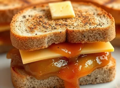 Sandwichs au fromage et à la pomme