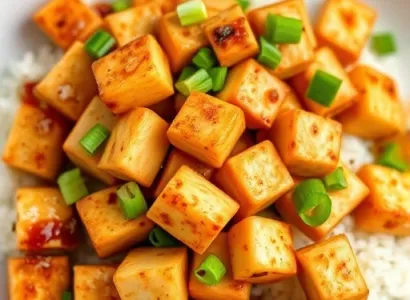 Tofu cuit au four