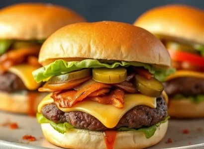 Burgers à l'oignon français