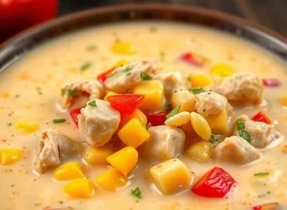 Soupe de dinde au maïs crémeuse