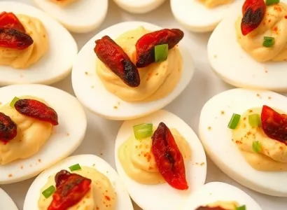 Oeufs de vinaigre rouge