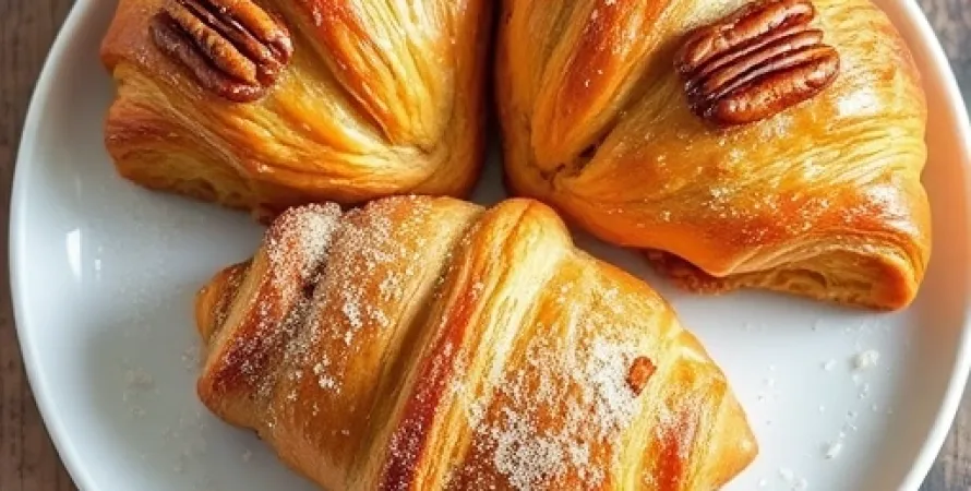 Croissants aux noix de pecan