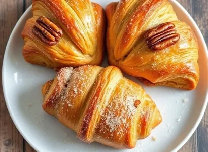 Croissants aux noix de pecan